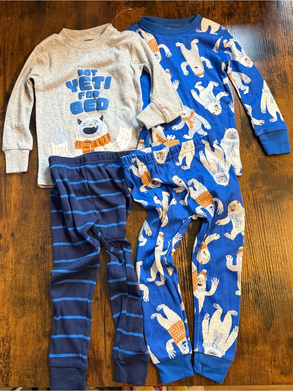 Carter’s Boys 18M Yeti 4-Piece PJ Set NWOT